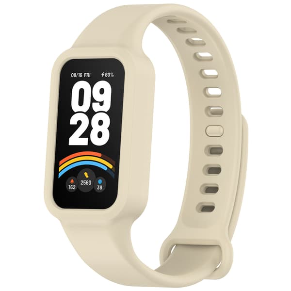 Armbånd i silikon til Xiaomi Smart Band 9 Active (Off-White)