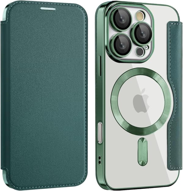 Fodral för iPhone 16 Pro Max kompatibel med Magsafe (grön)