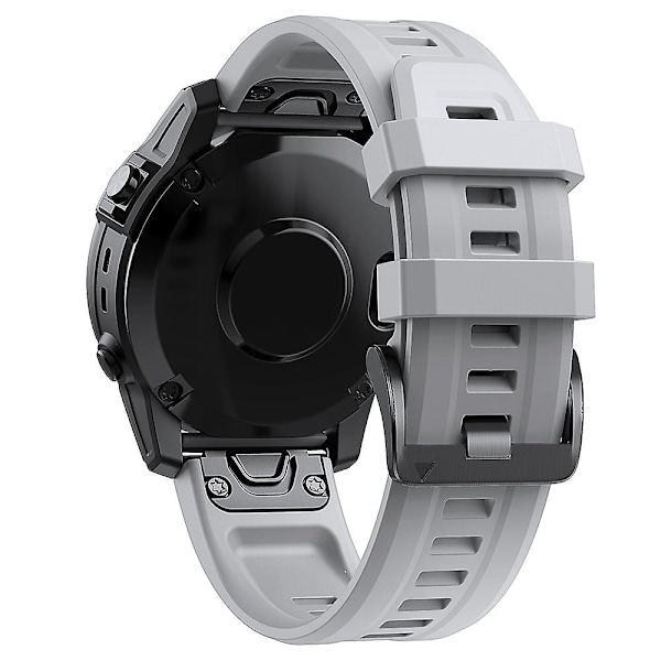 KLB-LWGJ-001 För Garmin Fenix 7 / 7 Pro Remband QuickFit 22mm Silikon Armband Grey