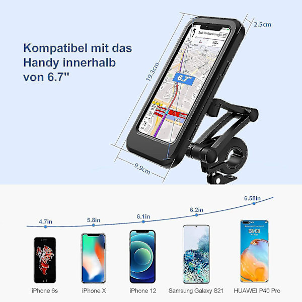Vanntett sykkelstativ 360 rotasjon