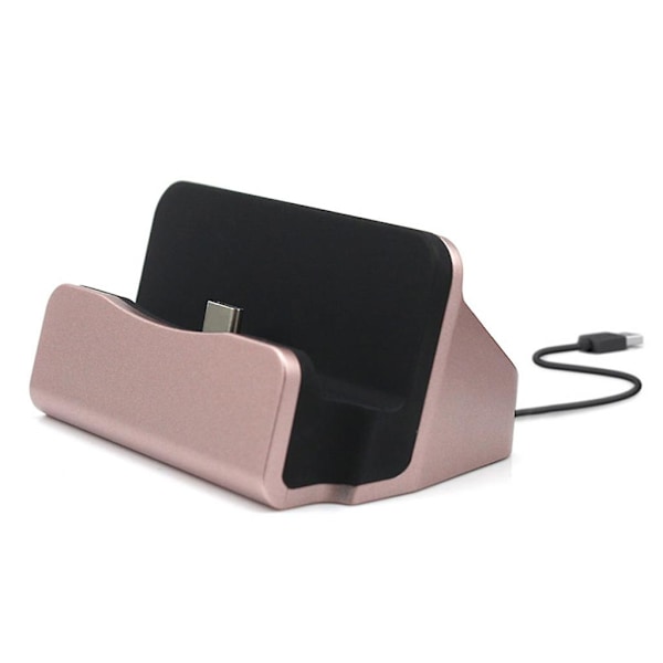 Type-c hurtiglading dokkingstasjon skrivebord USB C 3.1 dokkinglader med kabel for Huawei P9 Plus for smart mobiltelefon Gold