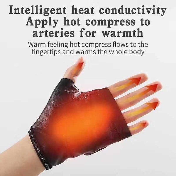 USB-opvarmede handsker til kvinder genopladelige varme vinterhandsker M