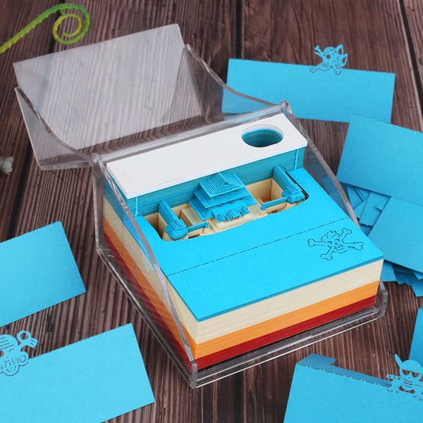 Notesblok - 3D Marinehovedkvarter Sticky Memo Pad