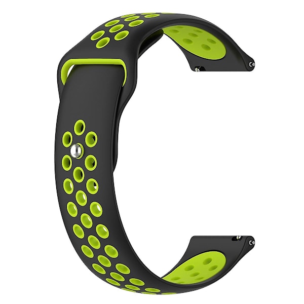 Dubbelfärgat justerbart silikonklockarmband 22 mm för Huawei Watch 3/Watch 3 Pro/Teal Black H