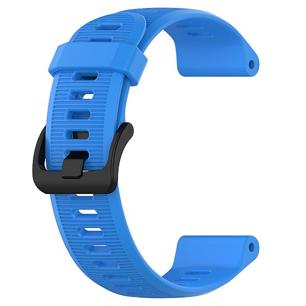 Garmin Forerunner 945/ 935:lle vaihdettava ranneke, teräksinen solki, tekstuuripintainen silikoniranneke Blue