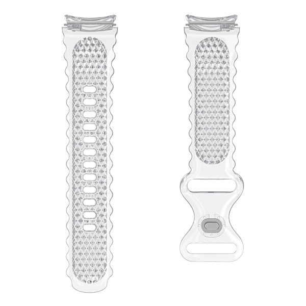 Tpu-ranneke Samsung Galaxy Watch4 40mm 44mm / Watch 5 40mm 44mm, puolikuun muotoinen läpinäkyvä ranneke Transparent
