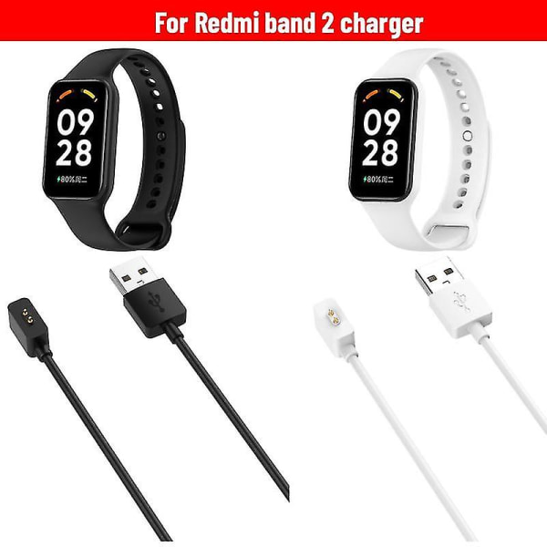 USB magnetisk laddare för Redmi Smart Band 2 Redmi Smartwatch Laddningskabel Dock Laddningsbas Trådadapter för Redmi Band 2 black