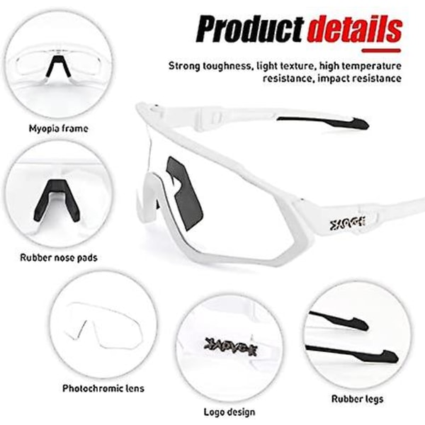 Pyöräilylasit Miesten Photochromic Aurinkolasit Naiset Mtb Maastopyörä Polkupyörä color 3