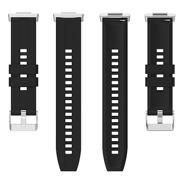 For Huawei Watch Fit 2 Quick Release Watch Strap Silikone Rem Black, Black A Huawei Watch Fit 2