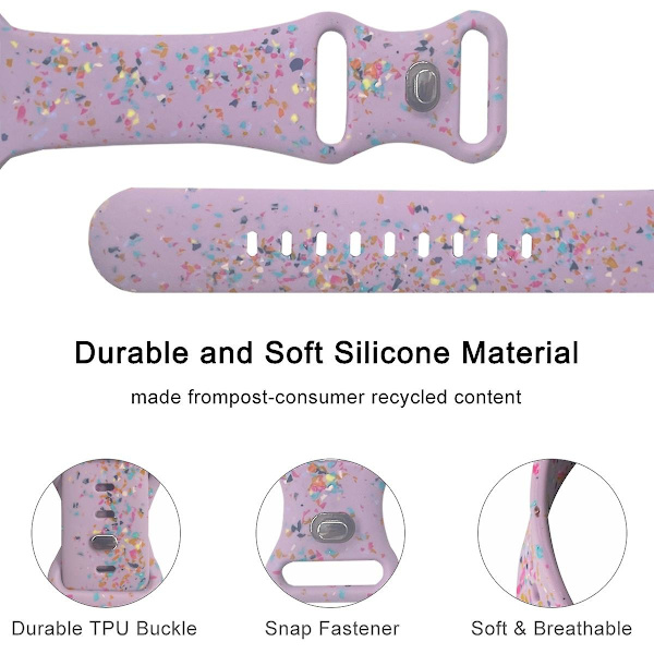 Urrem til Apple Watch Series 9 8 7 41mm/SE (2023) SE (2022) 6 5 4 SE 40mm/3 2 1 38mm, 8-spænde Purple G Apple Watch Series 9 4