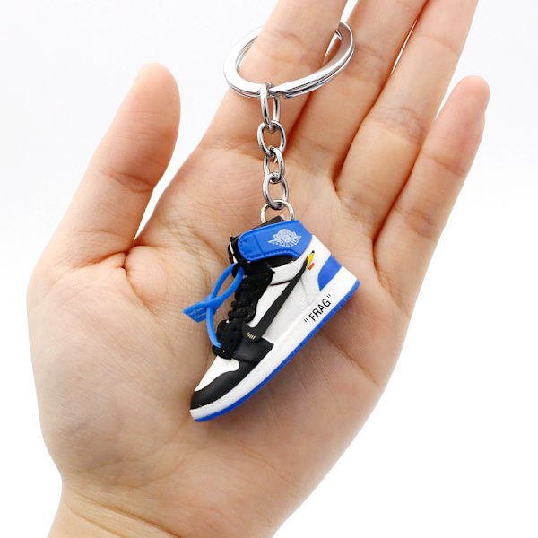 Skor Modell Nyckelring Väska hängsmycke 3d tredimensionella mini basketskor - TJoint Big Lightning