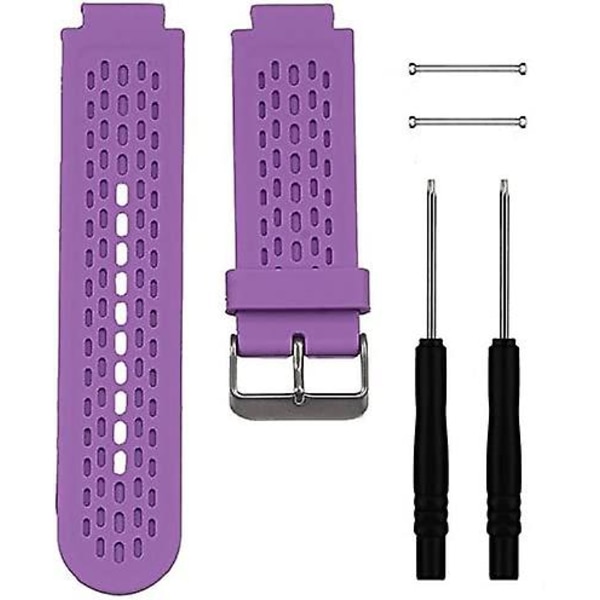 Blød silikone erstatningsurrem til Garmin Approach S2 / S4 Purple