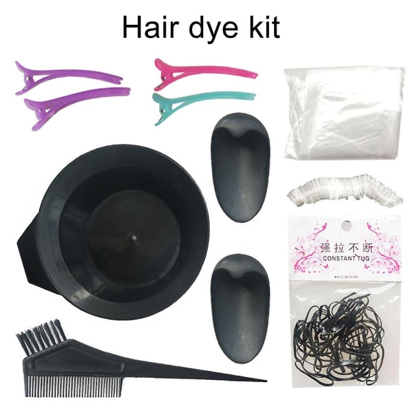 Hår Farvning Værktøjssæt Diy Hår Farvning Frisør Pensler Blandingsskål Pro Salon Hår Farve Tint Hår Styling Værktøjssæt