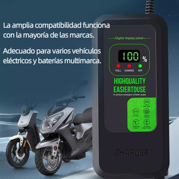 Batteriladdare - Elcykel 48V, 8A med indikator