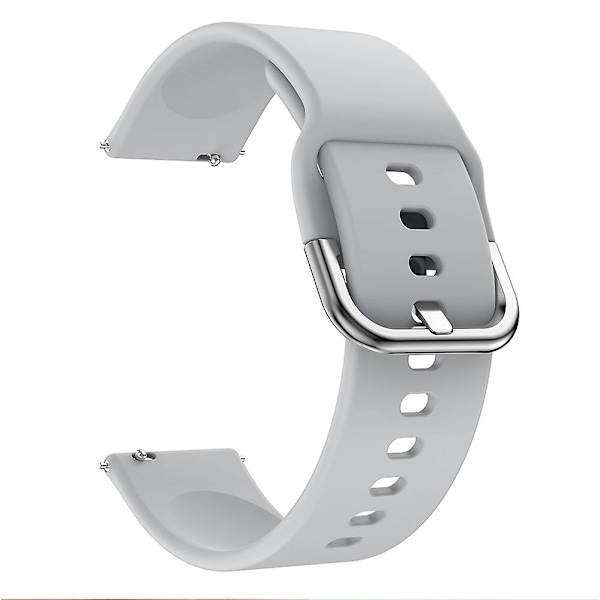 Til Samsung Galaxy Watch 5 40mm/44mm/Watch 5 Pro 45mm/Watch4 40mm/44mm/Watch4 Classic 42mm Firkant Spænde Design Silikone Urrem Armbånd Grey