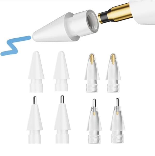 Ersättningsspetsar - 8-pack för Apple Pencil 1/2 Generation/Usb-C/ Pro (2H/5.0/4.0/7.0)