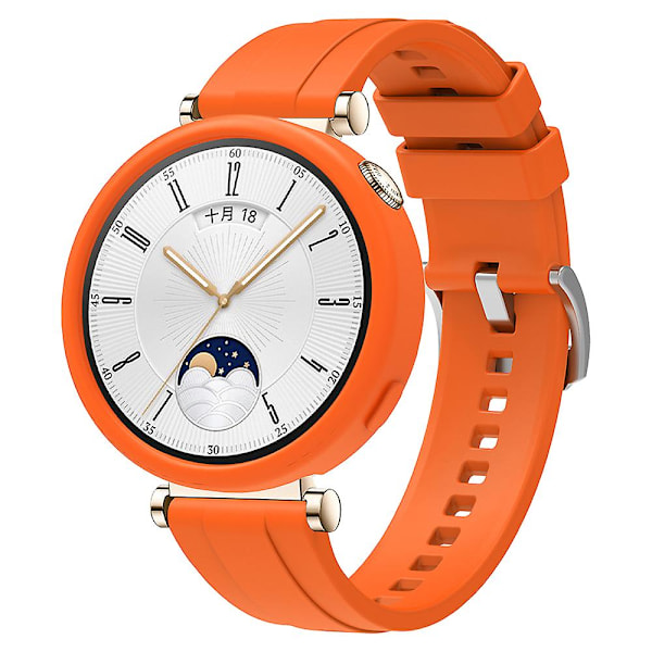 Mjukt silikonarmband för Huawei Watch GT 4 41mm Orange