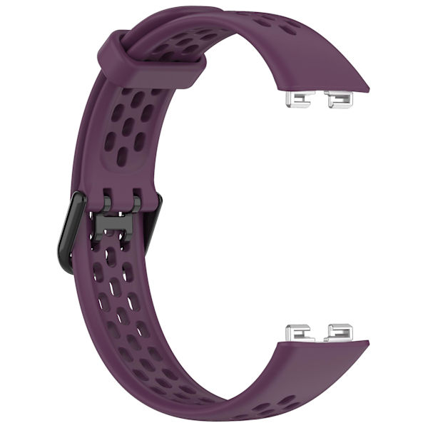 Åndbar silikone smart watch rem til Huawei Band 8 - behagelig at have på Purple