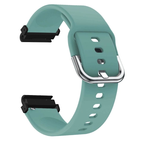 20mm PC-kontakt silikon pustende erstatningsrem for Garmin Fenix 7s/6s/5s Light Green