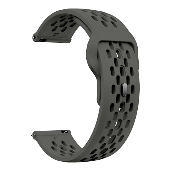 Garmin vivoactive 5 / Venu 2 Plus silikonklockarmband 20 mm ihålig justerbar rem Dark Grey