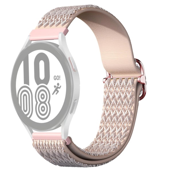 20mm justerbar Rhombus Nylon Smart Watch Band håndledsrem til Samsung Galaxy Watch 42mm Pink A Samsung Galaxy Watch 4