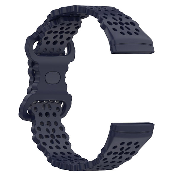 Silikoneurrem til Fitbit Versa 4 / 3 / Sense 1 / 2 Dark Blue