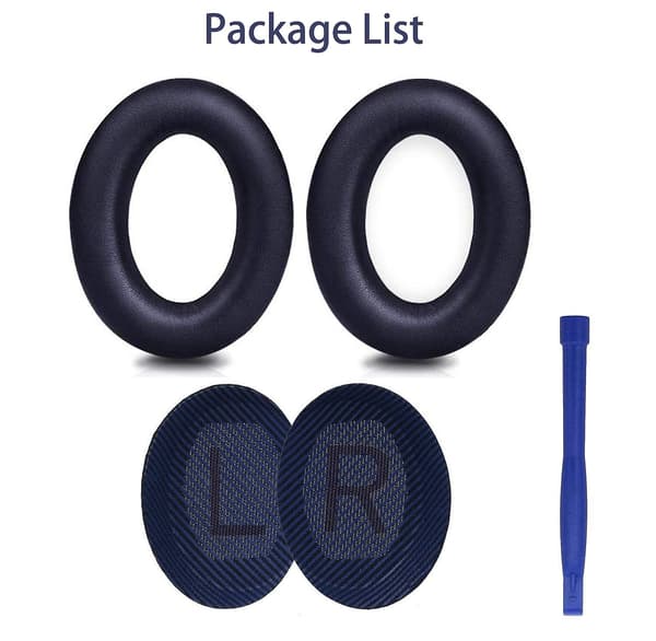 Øreputer Erstatning For Bose Quietcomfort 35 / Qc35 Ii Dark Blue