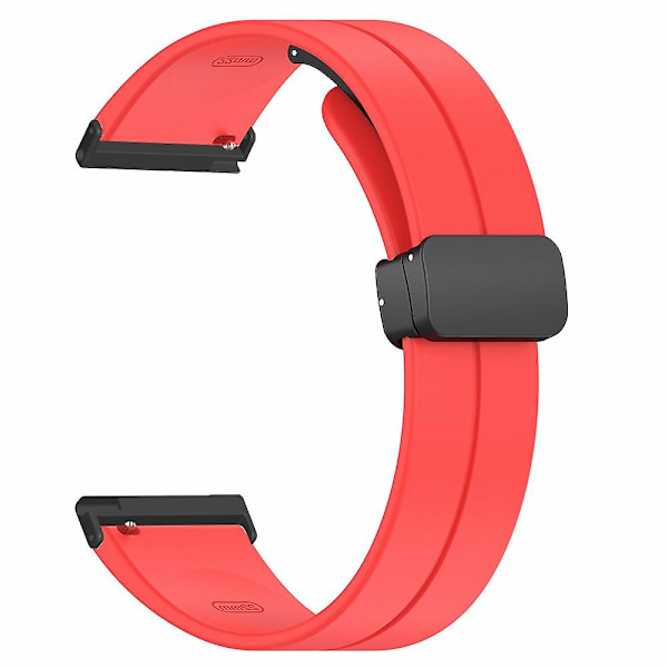 24mm silikonihihna Suunto Spartan Sport Wrist HR Baro/ Suunto 7 -kellolle (paksu jousi) Red