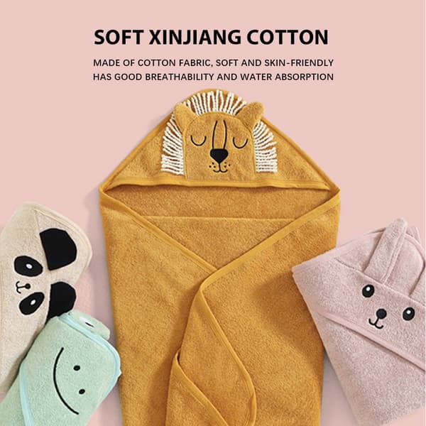 Hupullinen pyyhe vauvalle (Panda)