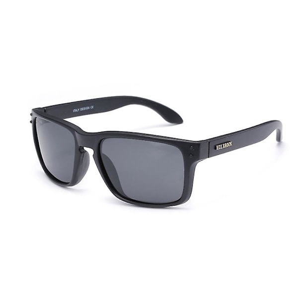 Polariserade solglasögon för män och kvinnor med matt finish solglasögon färg spegellins 100 % UV-blockerande Black