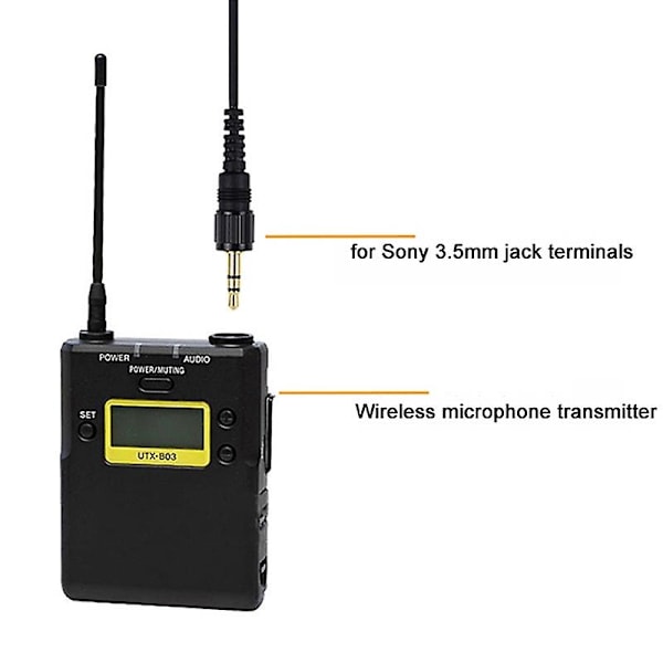 Til Sony D11 D21 3,5 mm trådløs lavaliermikrofon Ecm-v1b