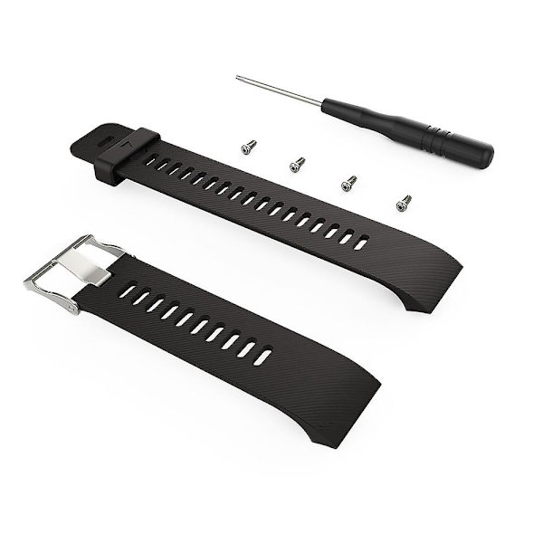 Til Garmin Forerunner 30 / 35 silikone urrem (blå) Black