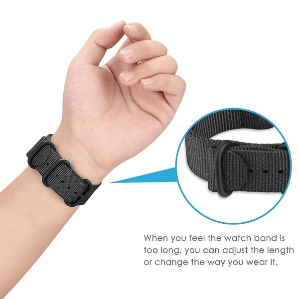 20mm 22mm Rem For Huawei Gt/2/2e/3/pro/Samsung Watch Galaxy 4/3/46mm/active 2/gear S3/amazfit Nylon Klokkereim Armbånd colorful 20mm