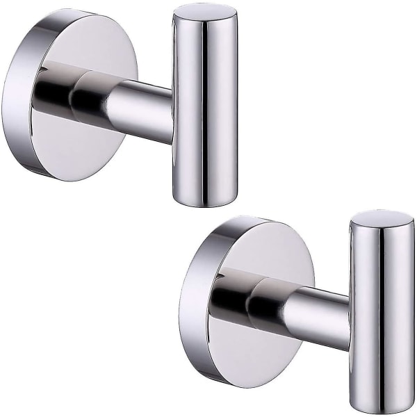 Badehåndklædekrog Kåbekrog Til badeværelse Køkken Ingen bor Vægmontering Sus 304 Rustfrit Stål Børstet Messing Polished silver