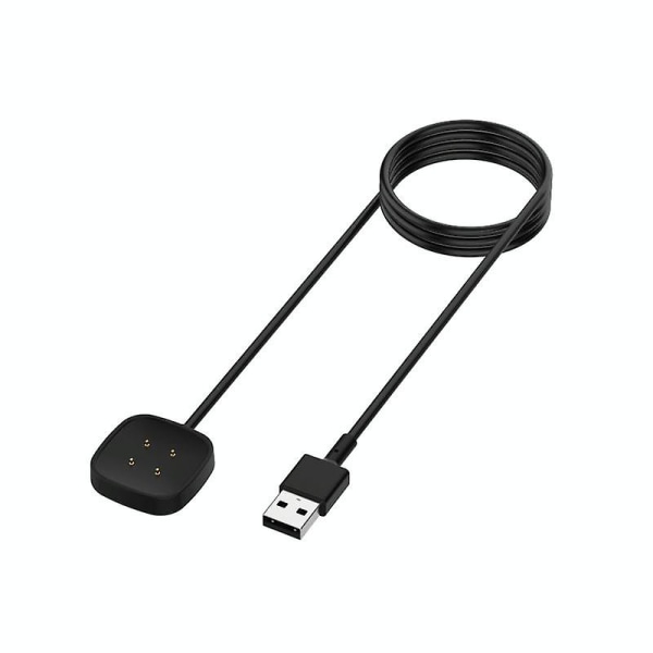 Til Fitbit Versa 3 / Fitbit Sense Smart Watch Bærbar magnetisk vuggeoplader USB-opladerkabel（30cm）