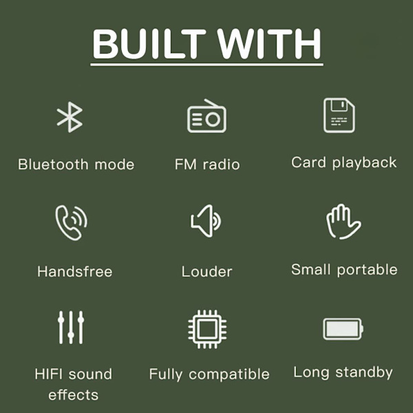 Bluetooth-högtalare med 10 timmars speltid (blå)