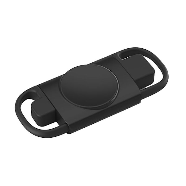 Magnetisk trådlös USB 2 i 1 Laddningsdocka Laddare Adapter för GalaxyWatch 3/4 Black