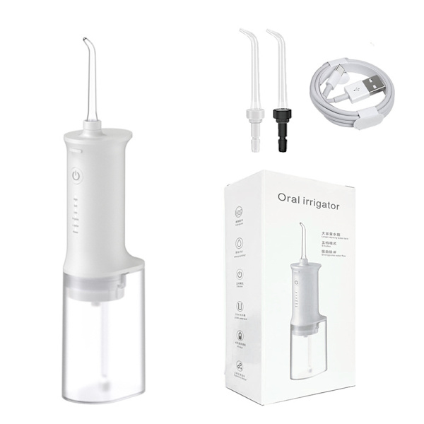 Oral Irrigator - Ipx7 Vattentät 230 ml Vattentank 2 Munstyckstyper