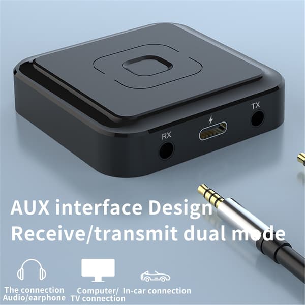Bluetooth-mottaker Bt-22 Bluetooth 5.1 Lydsender med mikrofon 3,5 mm Aux RCA-kontakt