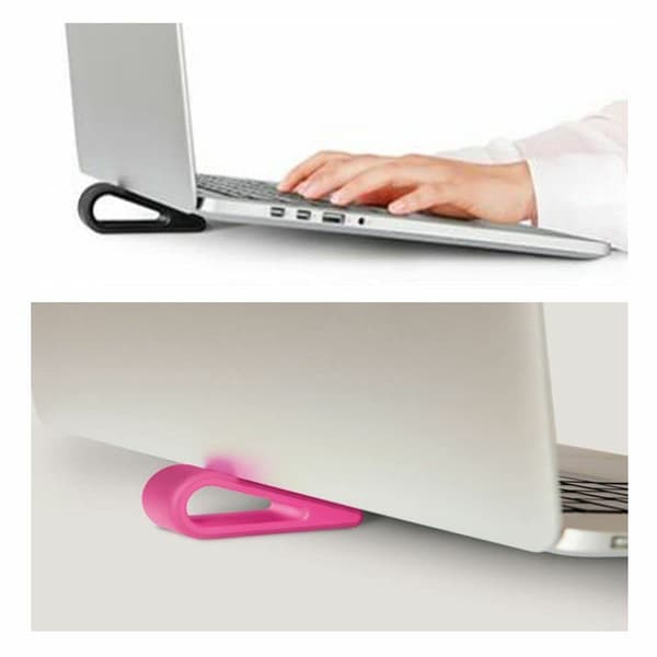 2 st Laptop Kylningsbas Höjningsstativ (Vit)