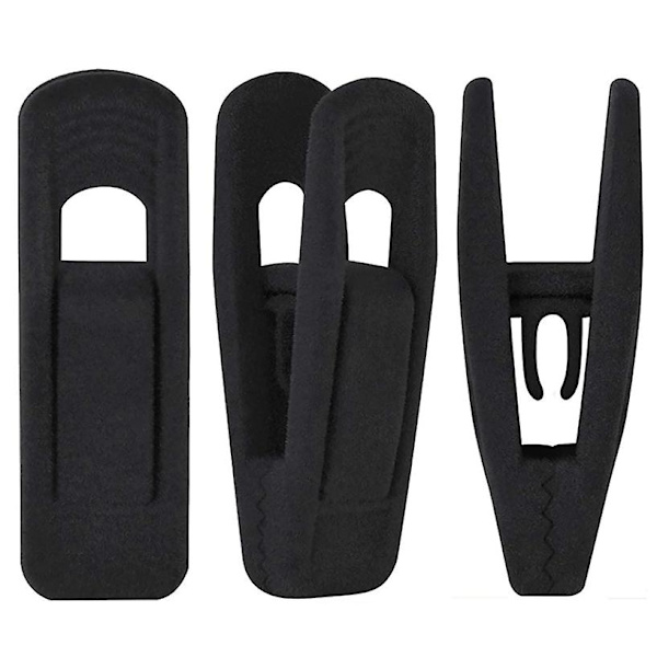 Black Velvet Hangers Clips 20 Pack, Liukumattomat Velvet Clips Pukulle Velvet Ripustin Housuripustimet Hameripustin, Vahva Sormi Täydellinen Ohuelle Velvetille