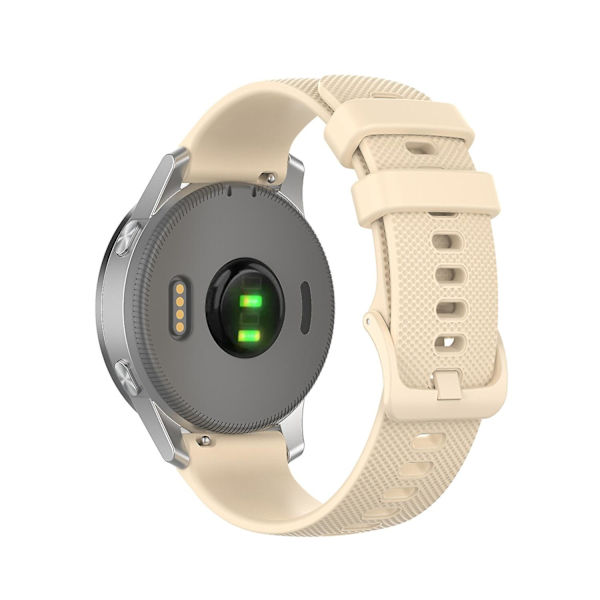 Klockarmband handledsrem 20mm för Samsung Galaxy Watch4 46mm 42mm/Galaxy Watch4 44mm 40mm/Galaxy Watch Beige I Samsung Galaxy Watch4