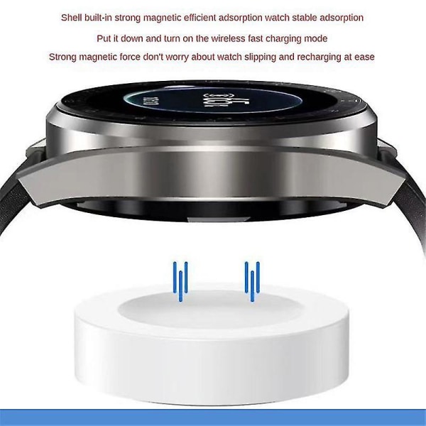 Laddare för Huawei Watch Gt Gt3 / Gt2 Pro /gt Runner Watch D Ultimate Magnetic Charging Dock Base Trådlös laddningsadapter black