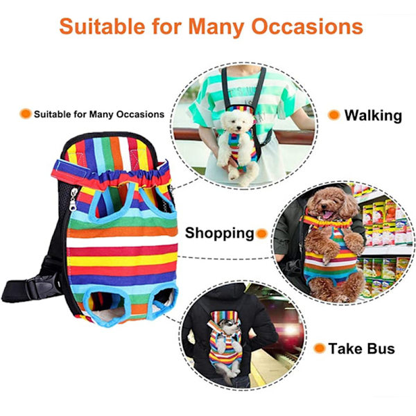 Pet Dog Carrier Ryggsäck Mesh Hund Carrier Bag Outdoor Rese Ryggsäck Andas Bärbar Pet Dog Carrier för hundar Katter blue XL