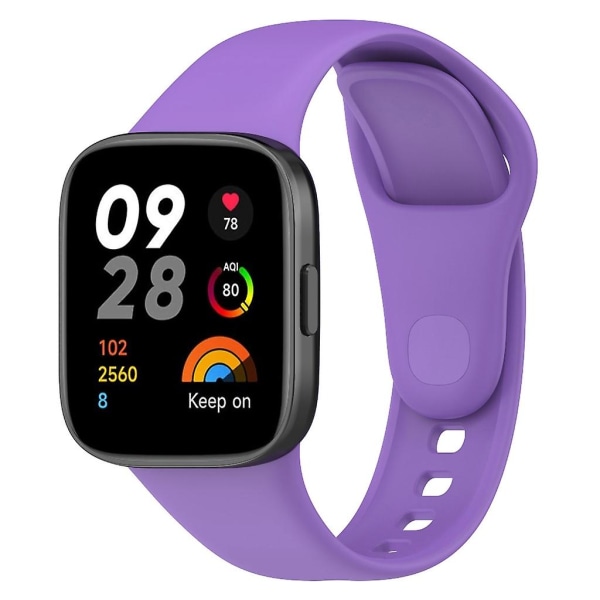 Silikonarmbandsbälte för Watch 3 anti-scratch Smartwatch Rem Loop-Armband Purple