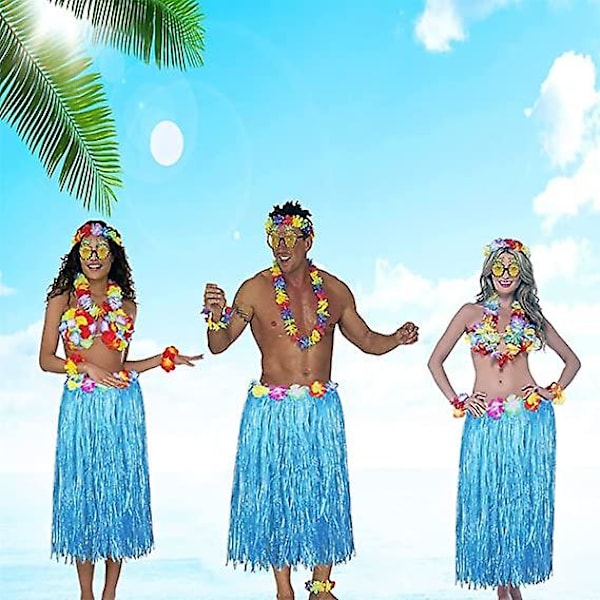 8 Pack Hula -hameasusarja Hawaii Luau -juhliin 80cm color2