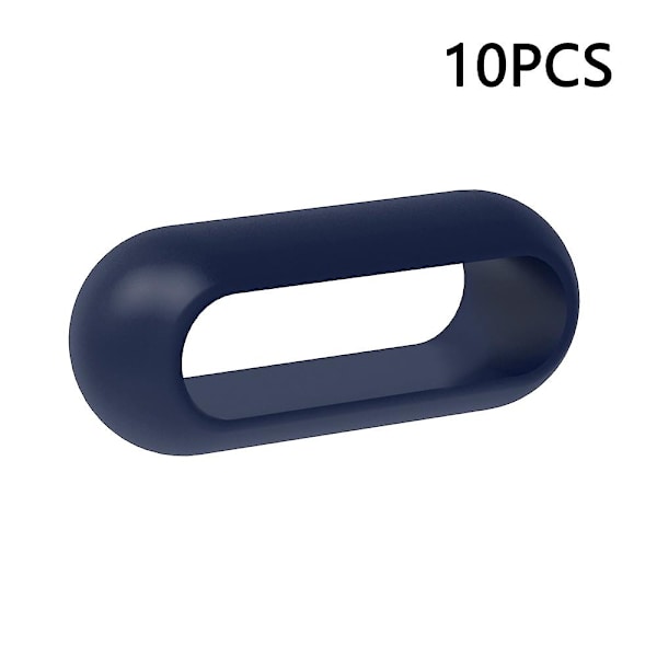 10 stk. til Xiaomi Smart Band 8 Pro urrem silikoneholder løkke urrem fastgørelsesring Ocean blue Xiaomi Smart Band 8 Pr