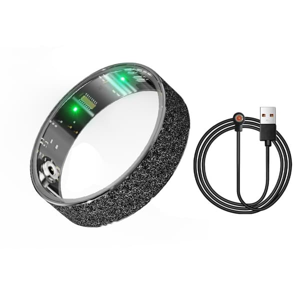 Smart Ring V3, NFC Adgangskontrol Puls Blodtryk Ilt Søvn Vandtæt (Sort, 9#)