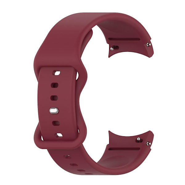 Til Samsung Galaxy Watch 4/Watch 4 Classic Watch Band 20mm Rem med Butterfly Spænde Wine red, Wine Red G Samsung Galaxy Watch4