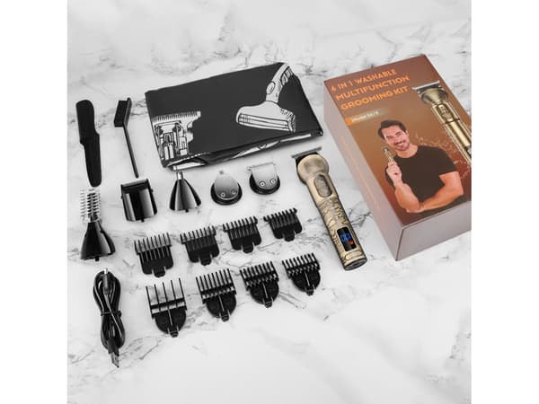 6 i 1 Skäggtrimmer Precision Nästrimmer Ipx4 Motor